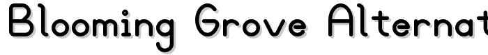 Blooming Grove Alternate Bold font